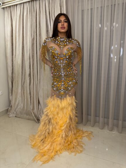 Dress gold/beige 33